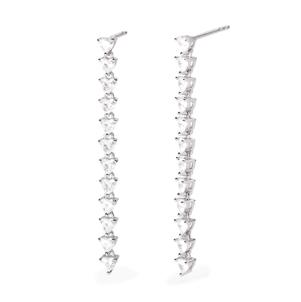 Orecchini con zirconi taglio cuore Unoaerre ref.563818