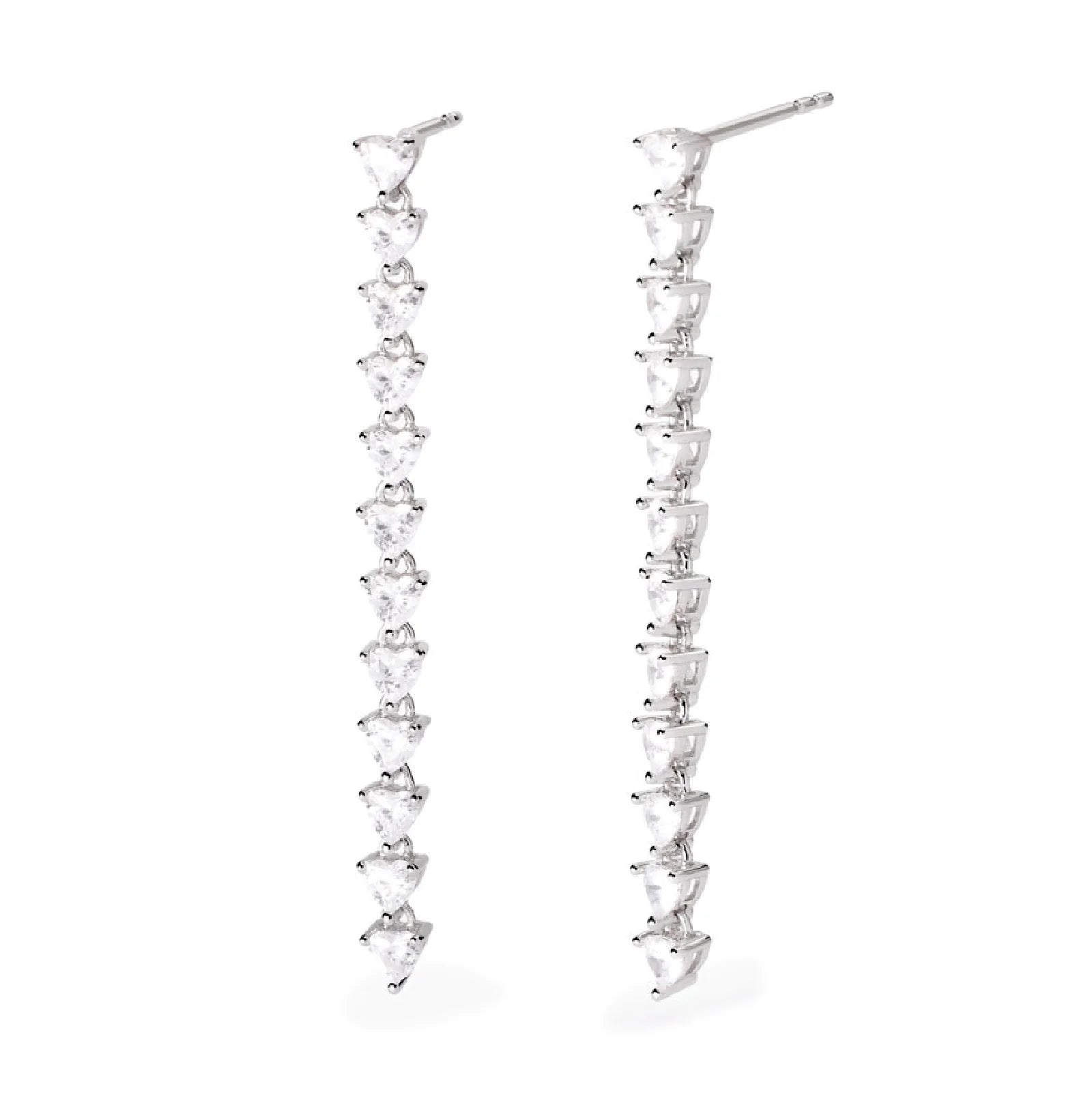 Orecchini con zirconi taglio cuore Unoaerre ref.563818